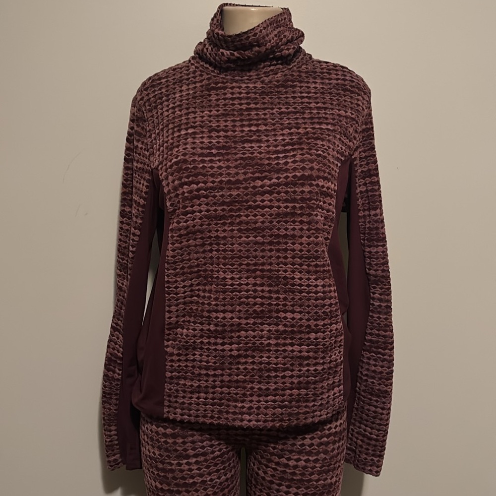 Nike Women's Pro Hyperwarm Training Set Burgundy size XL - Picture 8 of 13